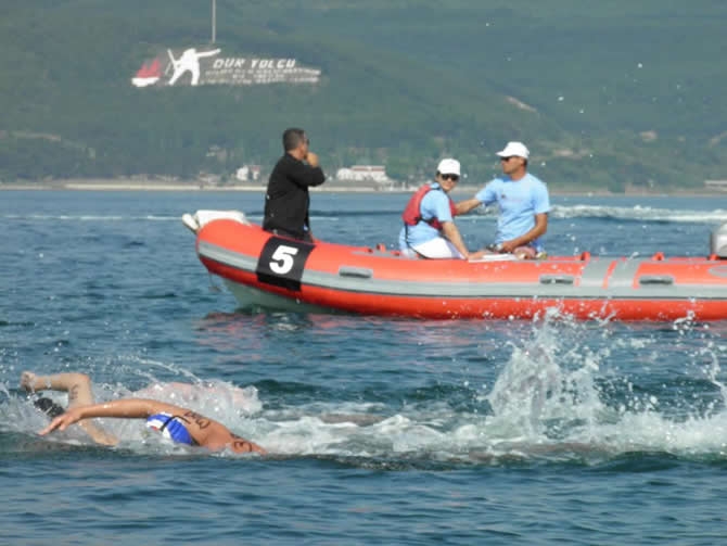 Türkiye açık yüzme şampiyonası Çanakkale boğazında yapıldı galerisi resim 2