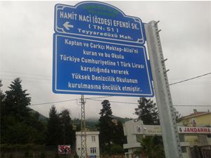 Giresun'da bir sokağa 'Hamit Naci' ismi verildi