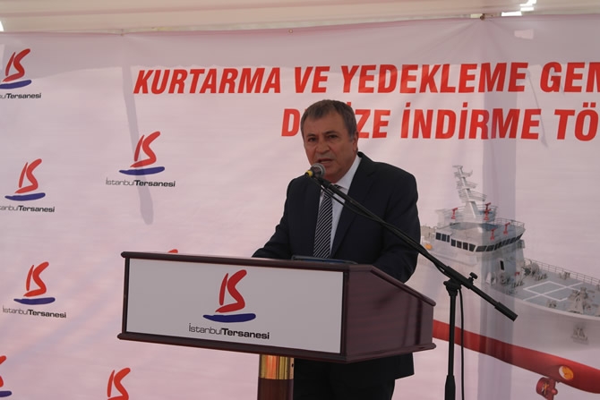 'IŞIN' adlı gemi törenle denize indirildi galerisi resim 11