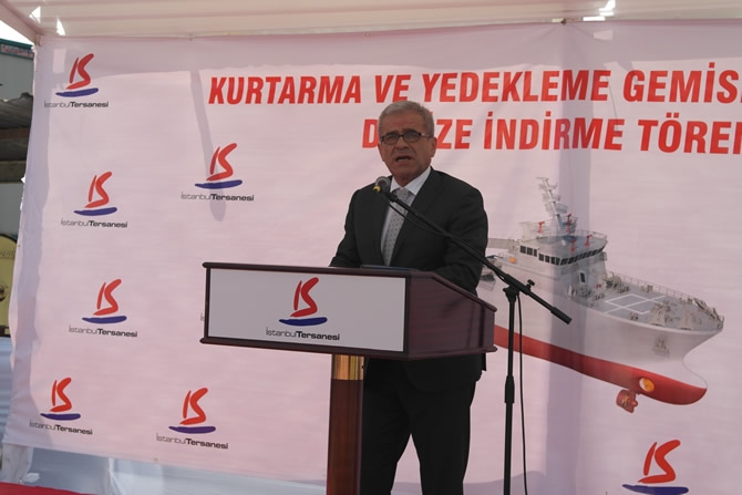 'IŞIN' adlı gemi törenle denize indirildi galerisi resim 12