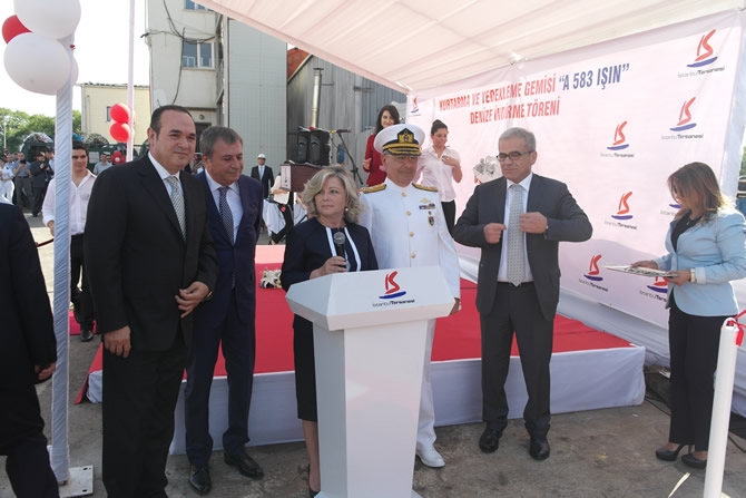 'IŞIN' adlı gemi törenle denize indirildi galerisi resim 15