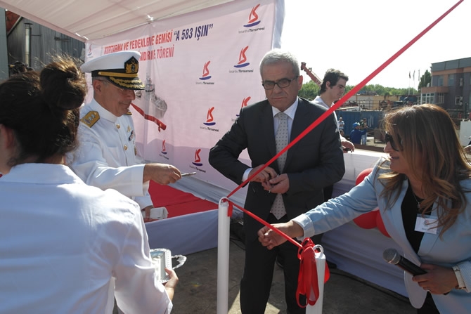 'IŞIN' adlı gemi törenle denize indirildi galerisi resim 18