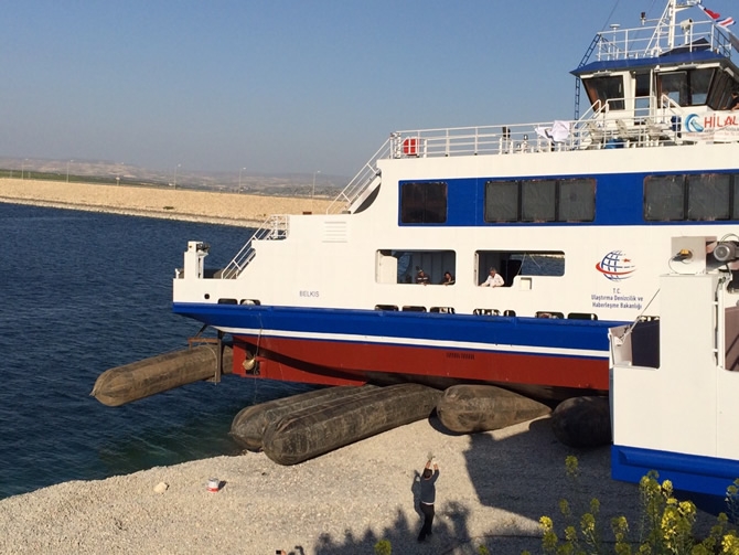 YÜTEK Gemi İnşa, M/F BELKIS arabalı vapurunu suya indirdi galerisi resim 2