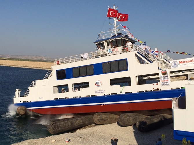 YÜTEK Gemi İnşa, M/F BELKIS arabalı vapurunu suya indirdi galerisi resim 6