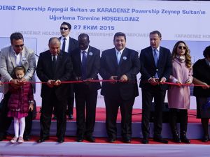 Karadeniz Holding'in yüzen santralleri uğurlandı