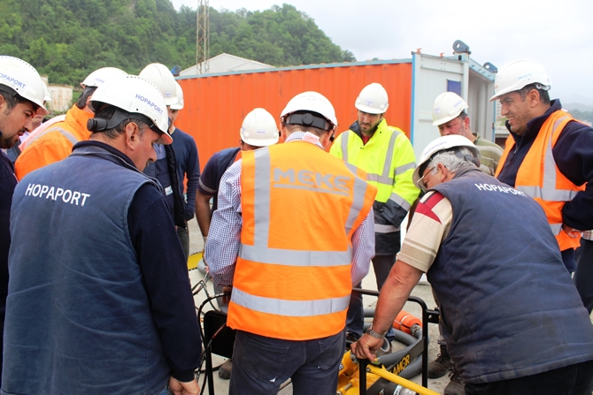 Hopaport'ta acil müdahale eylem planı tatbikatı gerçekleştirildi galerisi resim 2