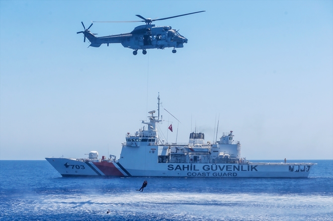 Şehit Teğmen Caner Gönyeli Tatbikatı'nın deniz safhası başladı galerisi resim 1