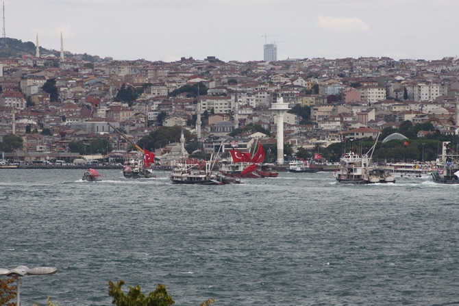 Boğaz'dan "rotamız demokrasi" geçişi galerisi resim 10