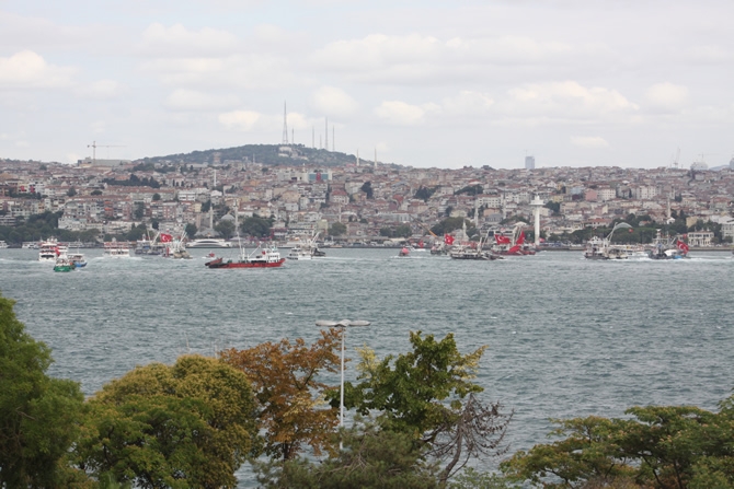 Boğaz'dan "rotamız demokrasi" geçişi galerisi resim 11