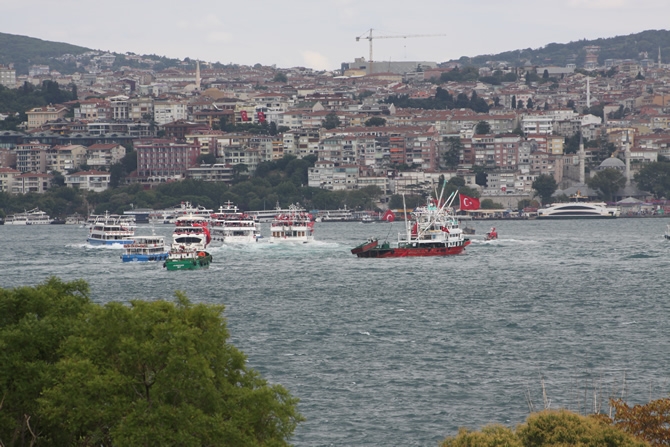 Boğaz'dan "rotamız demokrasi" geçişi galerisi resim 13