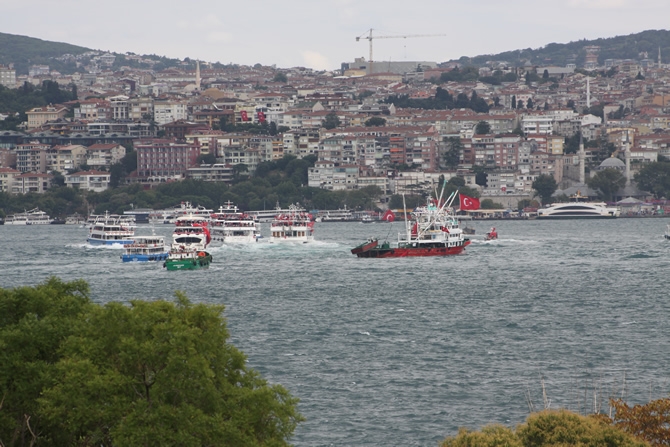 Boğaz'dan "rotamız demokrasi" geçişi galerisi resim 13