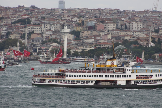 Boğaz'dan "rotamız demokrasi" geçişi galerisi resim 14