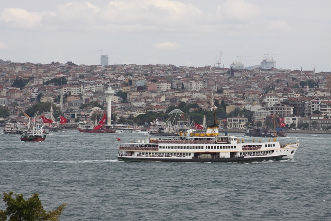 Boğaz'dan "rotamız demokrasi" geçişi galerisi resim 15