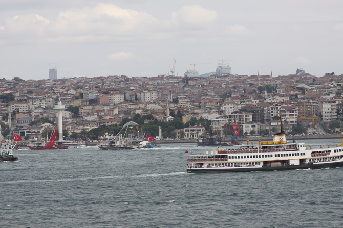 Boğaz'dan "rotamız demokrasi" geçişi galerisi resim 16