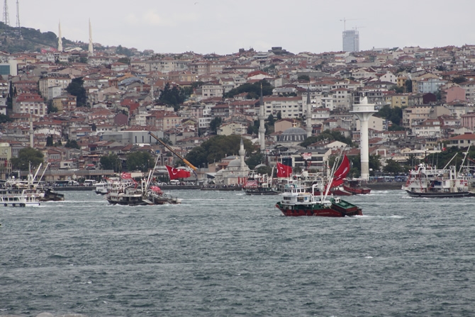 Boğaz'dan "rotamız demokrasi" geçişi galerisi resim 17