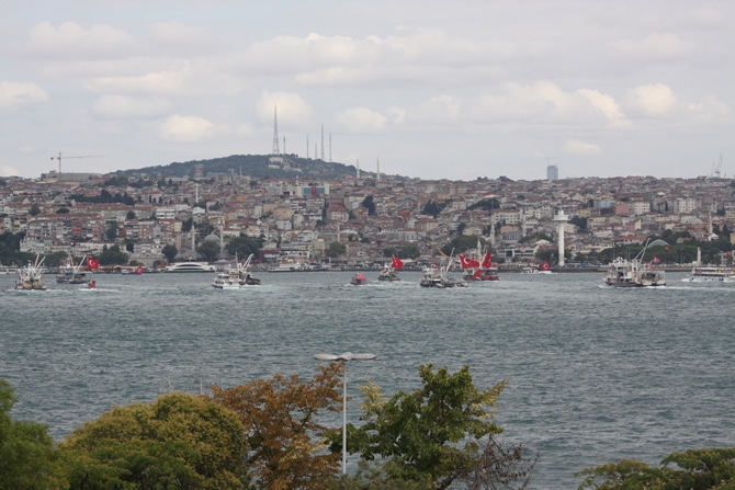 Boğaz'dan "rotamız demokrasi" geçişi galerisi resim 2