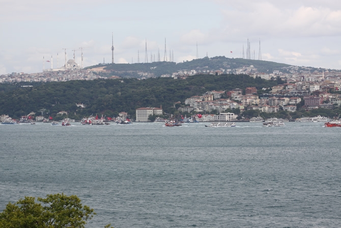 Boğaz'dan "rotamız demokrasi" geçişi galerisi resim 23