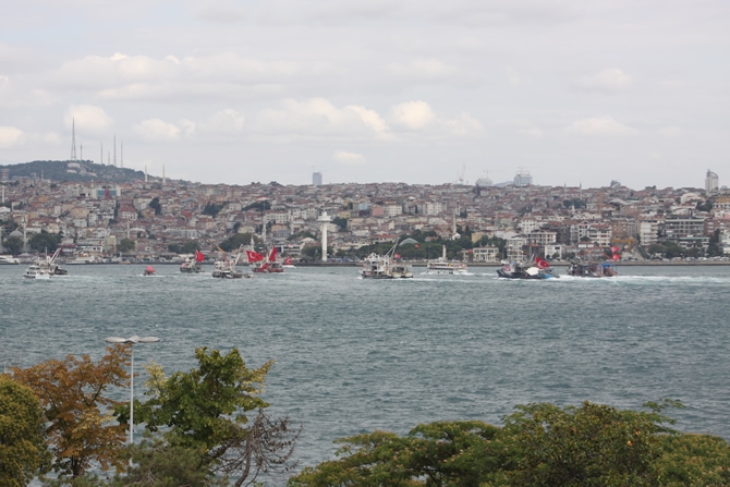 Boğaz'dan "rotamız demokrasi" geçişi galerisi resim 3