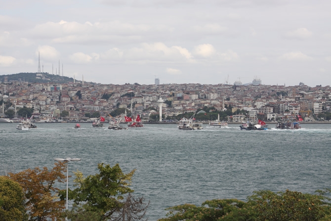 Boğaz'dan "rotamız demokrasi" geçişi galerisi resim 4