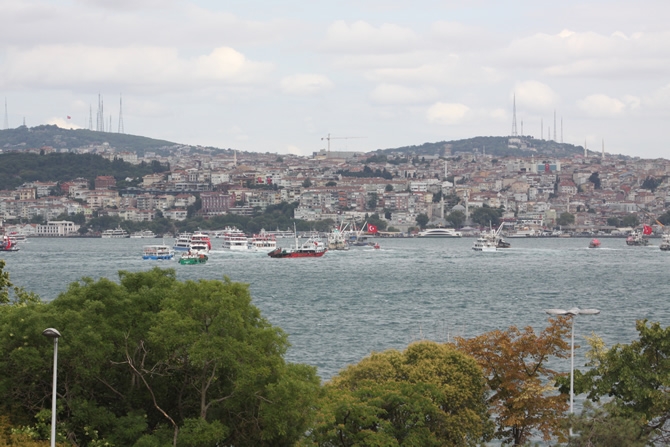 Boğaz'dan "rotamız demokrasi" geçişi galerisi resim 5