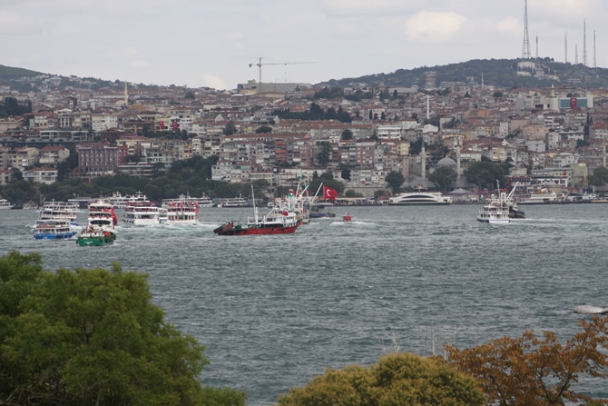 Boğaz'dan "rotamız demokrasi" geçişi galerisi resim 6