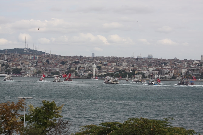 Boğaz'dan "rotamız demokrasi" geçişi galerisi resim 7