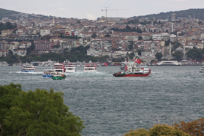 Boğaz'dan "rotamız demokrasi" geçişi galerisi resim 8