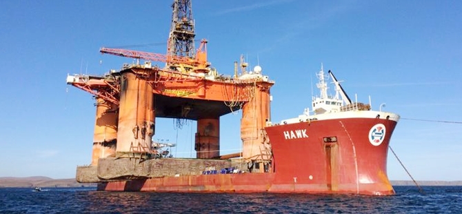 TRANSOCEAN WINNER, söküm için Aliağa'ya geliyor galerisi resim 1