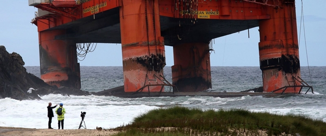TRANSOCEAN WINNER, söküm için Aliağa'ya geliyor galerisi resim 11