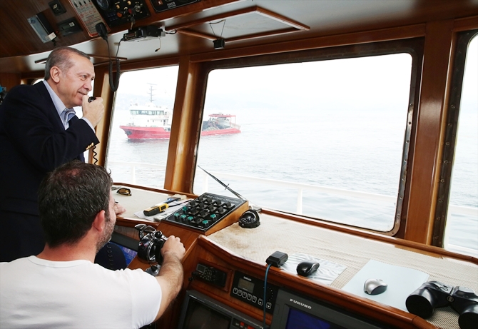 Cumhurbaşkanı Erdoğan, balıkçılarla ava çıktı galerisi resim 10