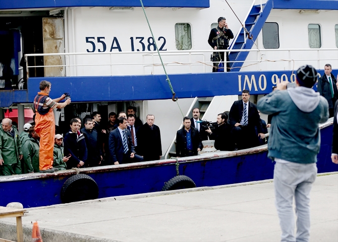 Cumhurbaşkanı Erdoğan, balıkçılarla ava çıktı galerisi resim 3