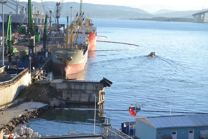 İzmit Körfezi'nde sızan petrol deniz kirliliğine neden oldu galerisi resim 26
