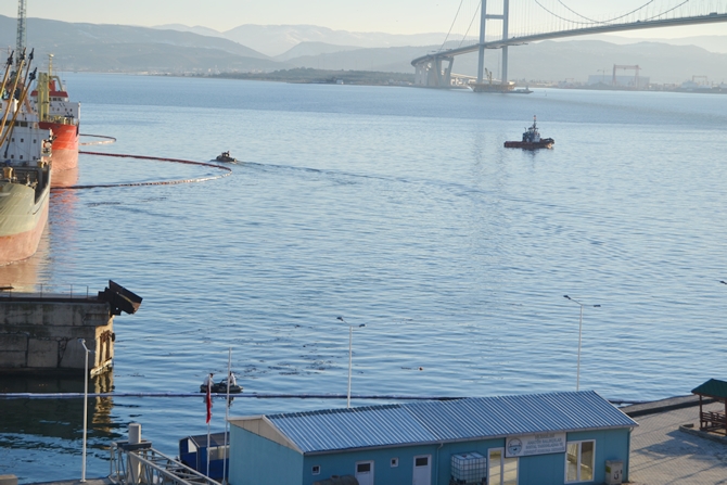 İzmit Körfezi'nde sızan petrol deniz kirliliğine neden oldu galerisi resim 30
