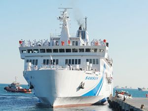 T/S SAMSUN Eğitim Gemisi Zeyport'tan yola çıktı