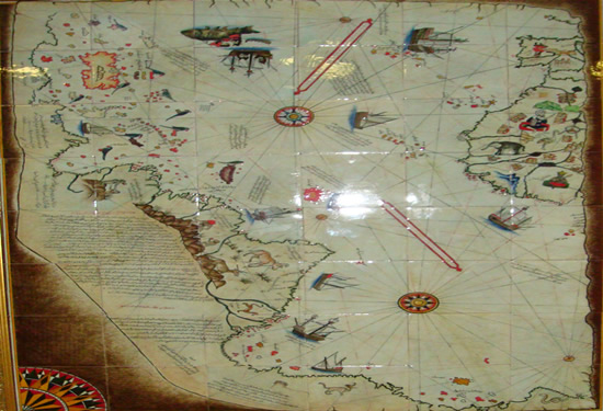 Piri Reis Haritası, IMO duvarını süsledi galerisi resim 2