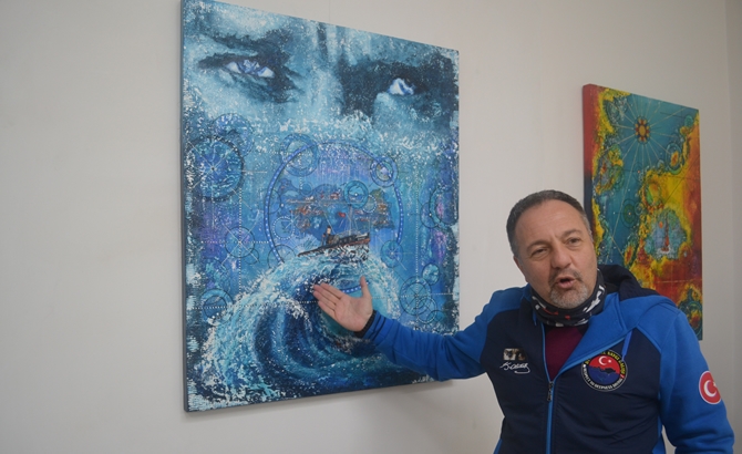 Ressam Ayşen Can'ın ‘Sır-lı Seyir’ Sergisi açıldı galerisi resim 13