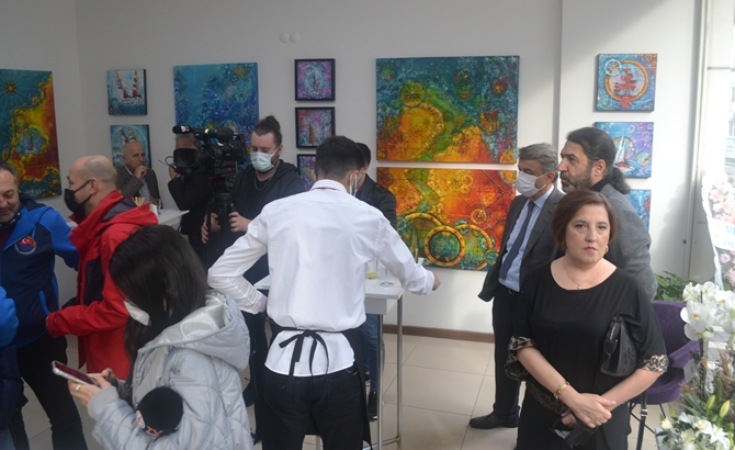 Ressam Ayşen Can'ın ‘Sır-lı Seyir’ Sergisi açıldı galerisi resim 14