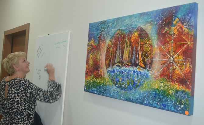 Ressam Ayşen Can'ın ‘Sır-lı Seyir’ Sergisi açıldı galerisi resim 44