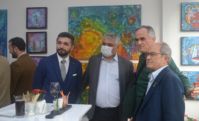 Ressam Ayşen Can'ın ‘Sır-lı Seyir’ Sergisi açıldı galerisi resim 47