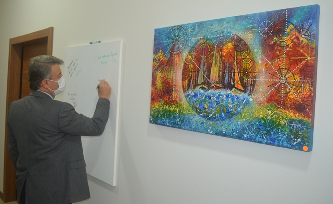 Ressam Ayşen Can'ın ‘Sır-lı Seyir’ Sergisi açıldı galerisi resim 51