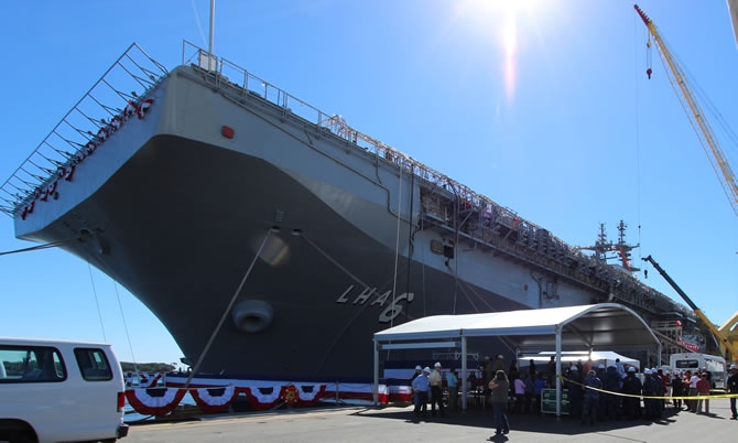 USS America, ABD Donanması'na teslim edildi galerisi resim 1