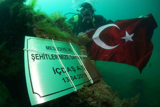 Kahraman gemi Mesudiye’ye 100. yılında anı dalışı galerisi resim 19