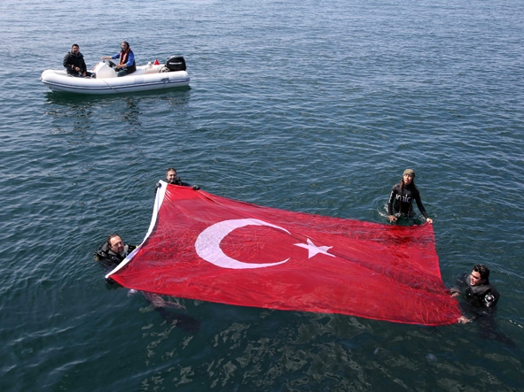 Kahraman gemi Mesudiye’ye 100. yılında anı dalışı galerisi resim 8