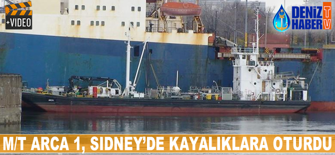 M/T Arca 1, Sidney'de kayalıklara oturdu