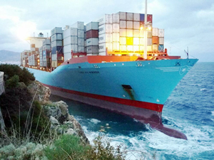 M/V Gustav Maersk, İtalya'da karaya oturdu