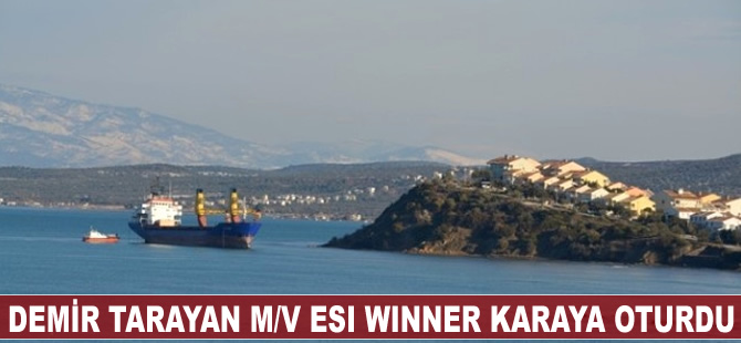 Fırtına nedeniyle demir tarayan M/V ESI WINNER karaya oturdu