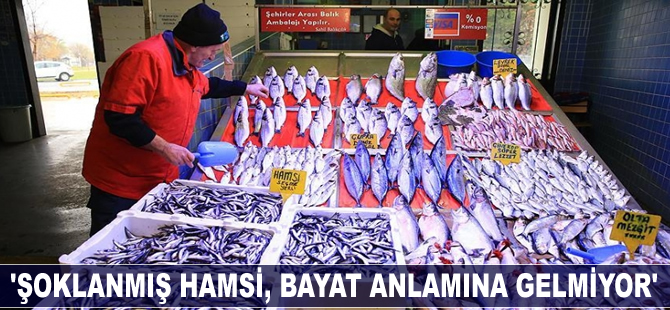 'Şoklanmış hamsi, bayat anlamına gelmiyor'