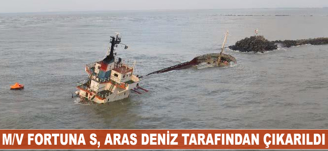 Sulina Kanalı'nda batan M/V Fortuna S, Aras Deniz tarafından çıkarıldı