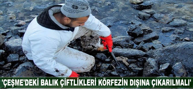 'Çeşme'deki balık çiftlikleri körfezin dışına çıkarılmalı'