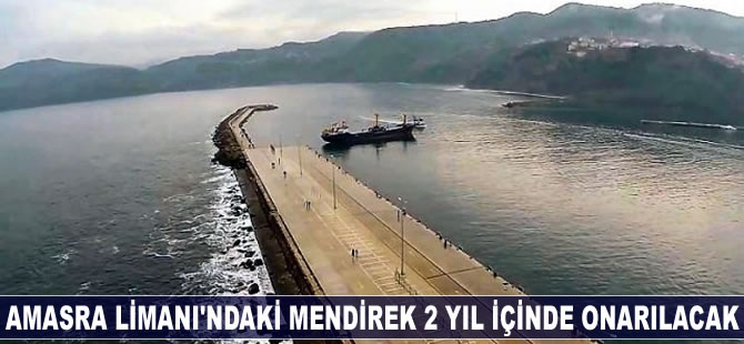 Amasra Limanı'ndaki mendirek 2 yıl içinde onarılacak
